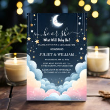 Cloud Twinkle Twinkle Little Star Gender Reveal