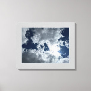 Cloud und Sun #4 Stretched Canvas Print Leinwanddruck