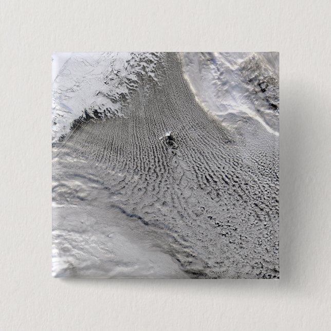 Cloud-Vorstöße auf der Insel Jan Mayen Button (Vorderseite)