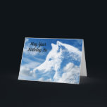 Cloud Wolf Son Karte<br><div class="desc">Schönes Bild von einem weißen Wolfskopf in den Wolken, schätzt dieses Geburtstag Grußkarte für einen Sohn. An der Kartenvorderseite steht: "Möge Ihr Geburtstag sein" und innen drin steht: "So Phantastisch wie Sie sind! Alles Gute zum Geburtstag! Eine tolle Karte, um einen Sohn an seinem besonderen Tag zu schicken!</div>