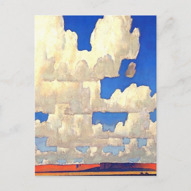 "Cloud World" von Maynard Dixon Postkarte (Vorderseite)