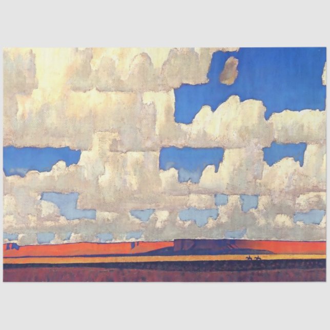 "Cloud World" von Maynard Dixon Seidenpapier (Vorderseite)