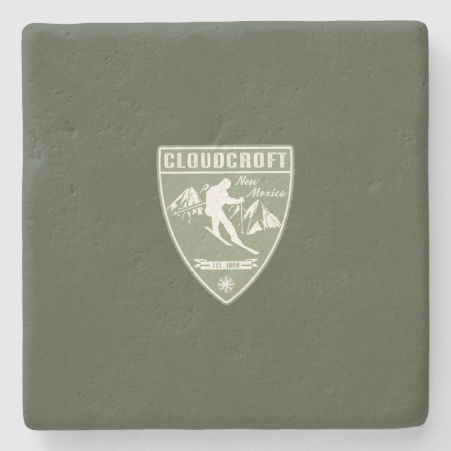 Cloudcroft New Mexico Steinuntersetzer (Vorderseite)