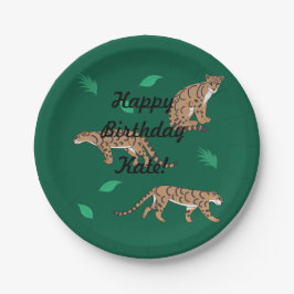 Clouded Leopard Pappteller