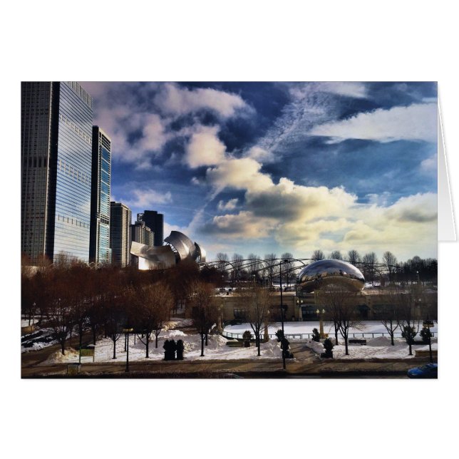 Cloudgate am Jahrtausend-Park Chicago (Vorderseite (Horizontal))