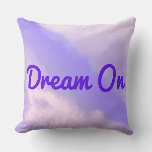 Clouds Apart - Violet/Lilac avec Coussin de texte 