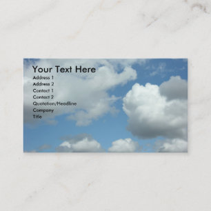Clouds Business Card Visitenkarte