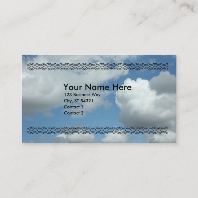 Clouds Business Card Visitenkarte (Vorderseite)