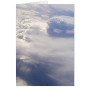 Clouds Carte pour notes vierge (Conception 2)