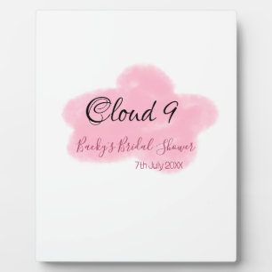 Clouds neun rote Pastell-Junggesellinnenabschied N Fotoplatte
