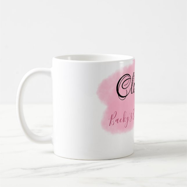 Clouds nine red pastel bridal shower namedate kaffeetasse (Links)