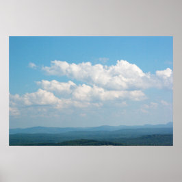 Clouds Over Mountains Poster
