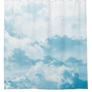 Clouds sky cartoon vector images duschvorhang