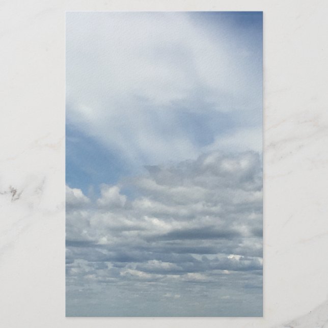 Clouds Stationery Briefpapier (Vorderseite)