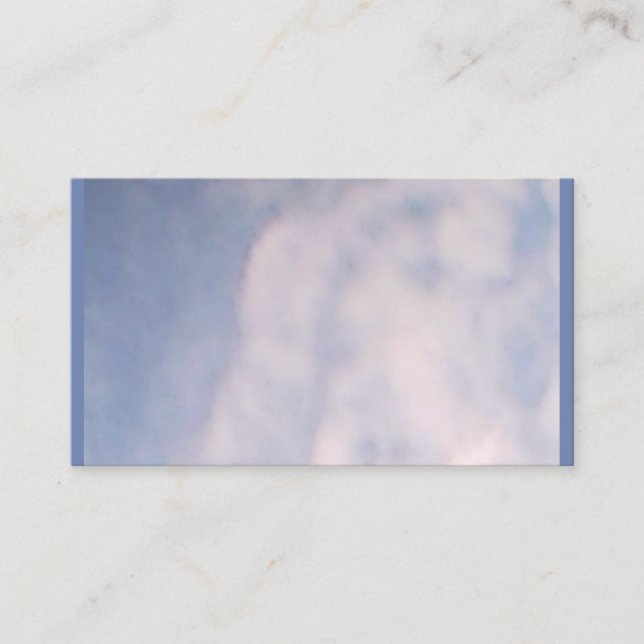 Cloudy Blue Sky Business Card Visitenkarte (Vorderseite)