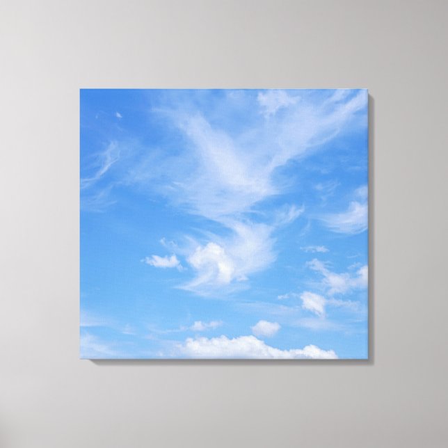 Cloudy Blue Sky Leinwanddruck (Vorderseite)