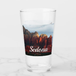 Cloudy Coffee Pot Rock in Sedona Arizona Glas