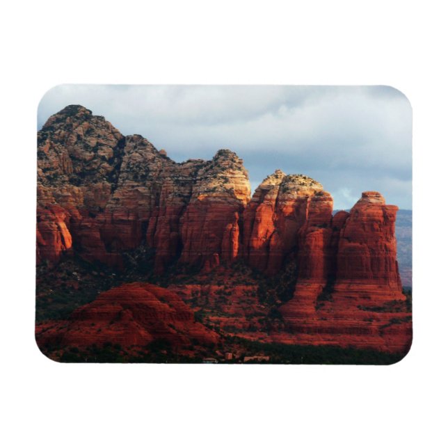 Cloudy Coffee Pot Rock in Sedona Arizona Magnet (Horizontal)