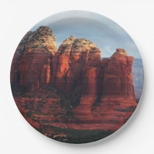Cloudy Coffee Pot Rock in Sedona Arizona Pappteller