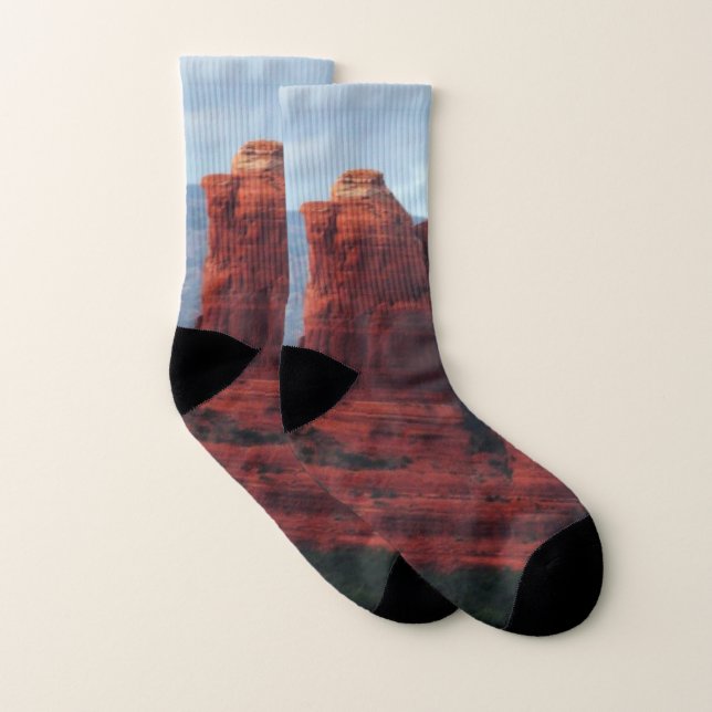 Cloudy Coffee Pot Rock in Sedona Arizona Socken (Paar)
