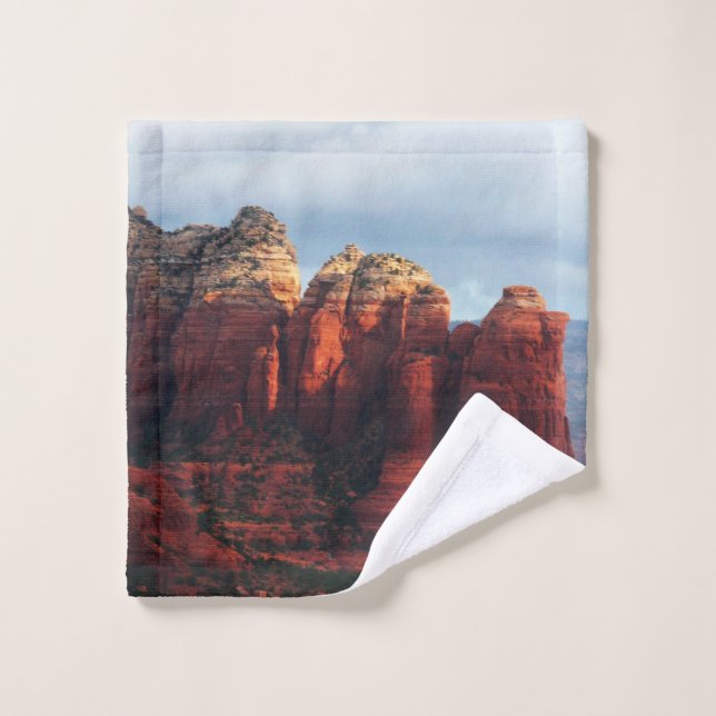 Cloudy Coffee Pot Rock in Sedona Arizona Waschlappen (Waschlappen)