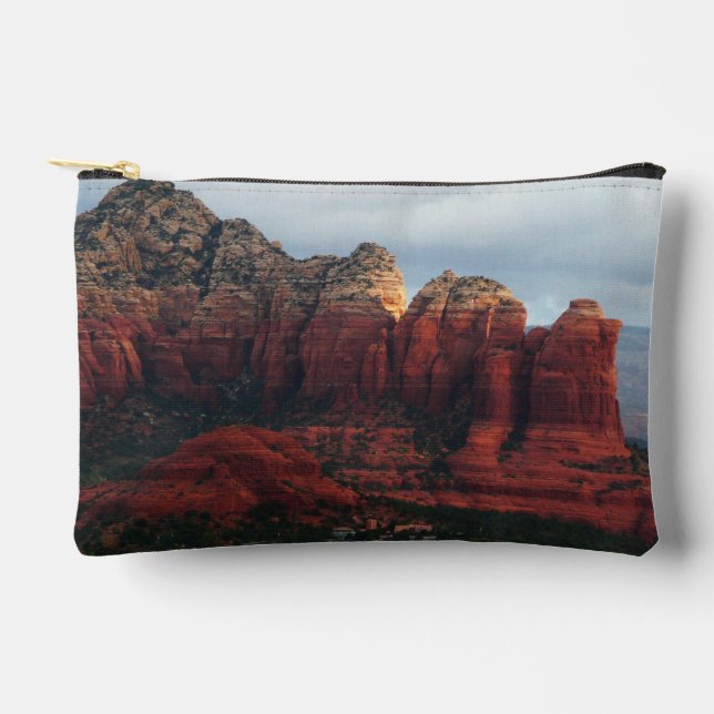 Cloudy Coffee Pot Rock in Sedona Arizona Zubehörtasche (Vorderseite)