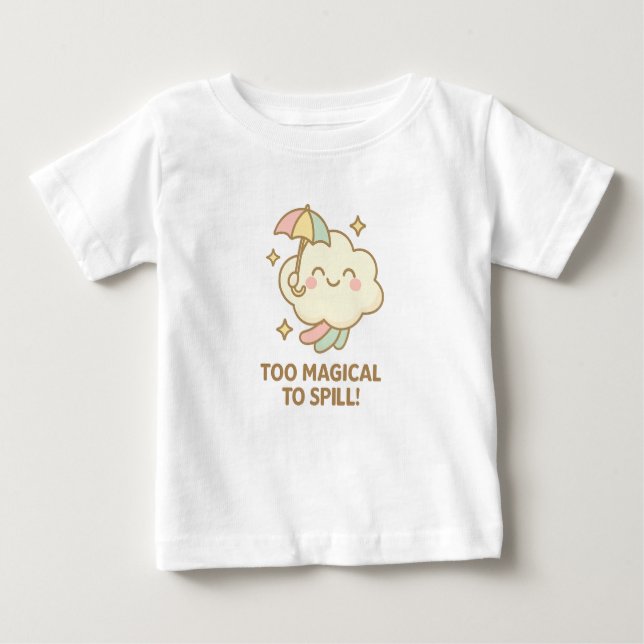 Cloudy Cuddle – Rainy Day Joy   Baby T-shirt (Vorderseite)