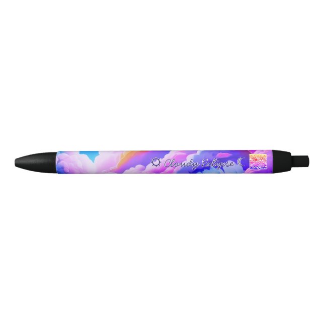 Cloudy Eclipse Lila Sky Promotion Pen Kugelschreiber (Vorderseite)