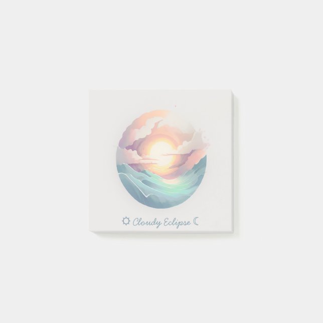 Cloudy Eclipse Logo Notizen (Vorderseite)