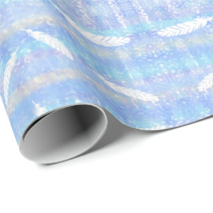 Cloudy Feathers Geschenkpapier