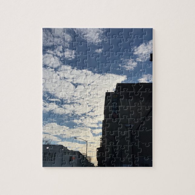 Cloudy Harlem Sky New York City Fotografy NYC (Vertikal)