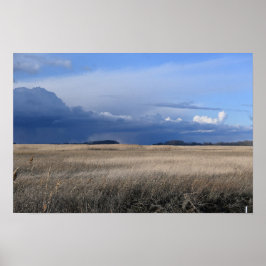 Cloudy Landscape Poster