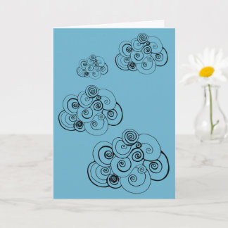 Cloudy Skies Card Karte
