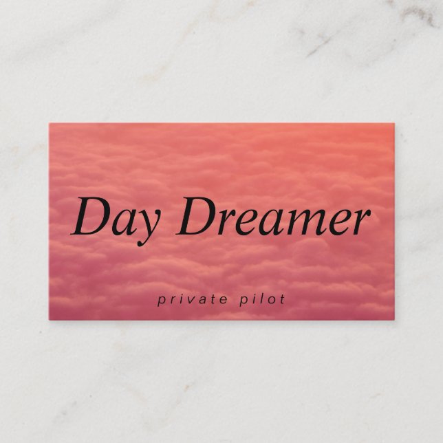 Cloudy Skies | Day Dreamer Visitenkarte (Vorderseite)
