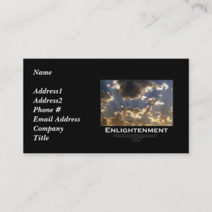 Cloudy Skies Inspiration Business Cards Visitenkarte
