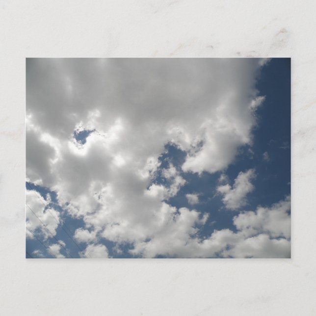 Cloudy Skies Postcard Postkarte (Vorderseite)