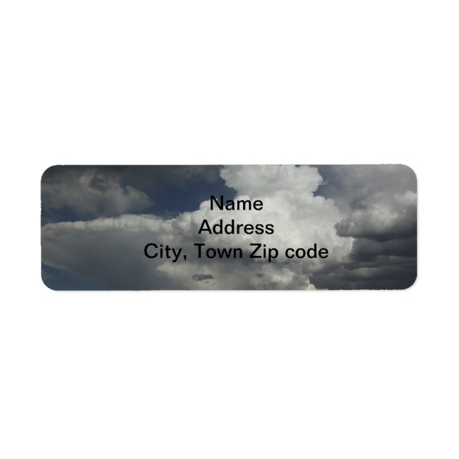Cloudy Sky Address Labels (Vorne)