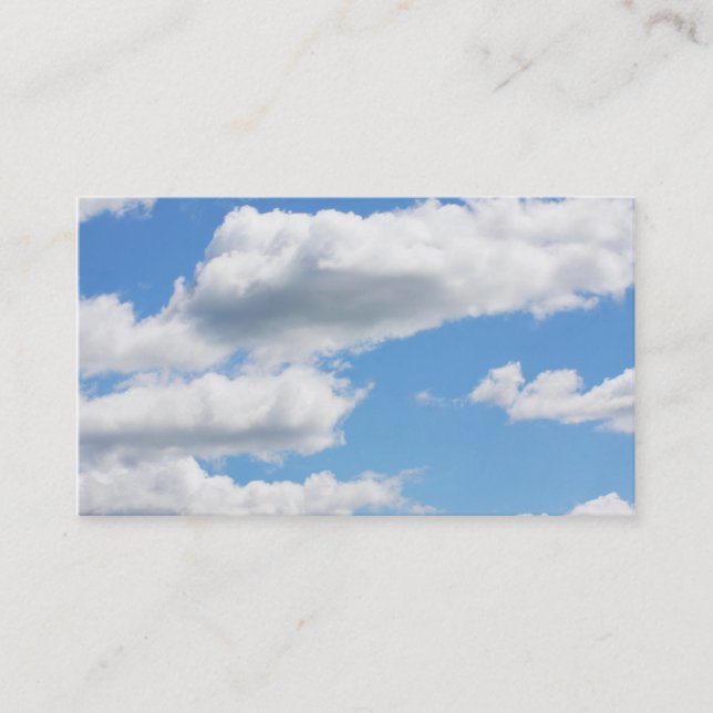 Cloudy Sky Business Cards Visitenkarte (Vorderseite)
