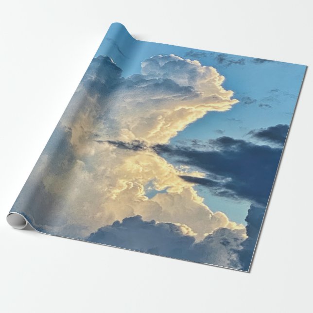 CLOUDY SKY GESCHENKPAPIER (Ungerollt)