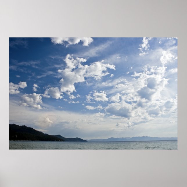 Cloudy Sky in Tahoe Poster (Vorne)