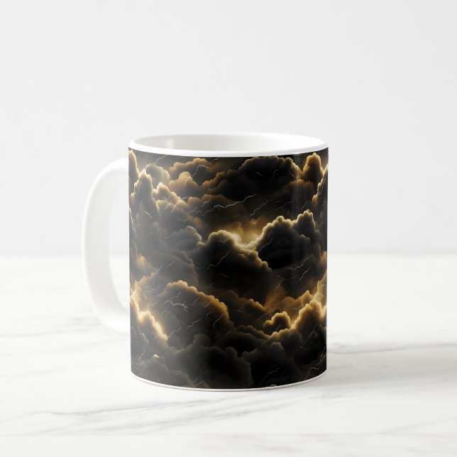 Cloudy Sky Pattern Kaffeetasse (Vorderseite Links)