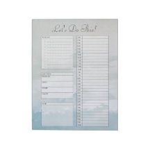 Cloudy Sky To Do List Tagesplaner Notepad