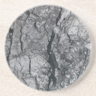 Cloudy Slate Black Streaked Marmorstein Oberfläche Sandstein Untersetzer