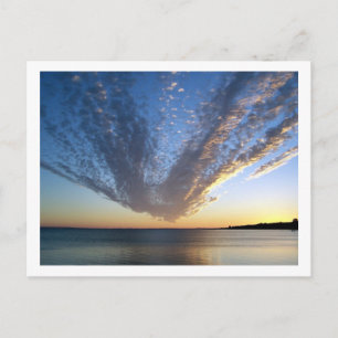 Cloudy Sunset Postcard Postkarte