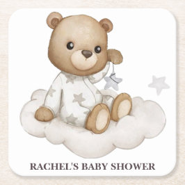 Cloudy Teddy Bear Baby Dusche Untersetzer