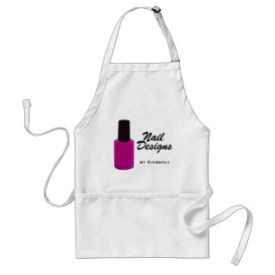 Clouez le tablier d'affaires de polonais de rose