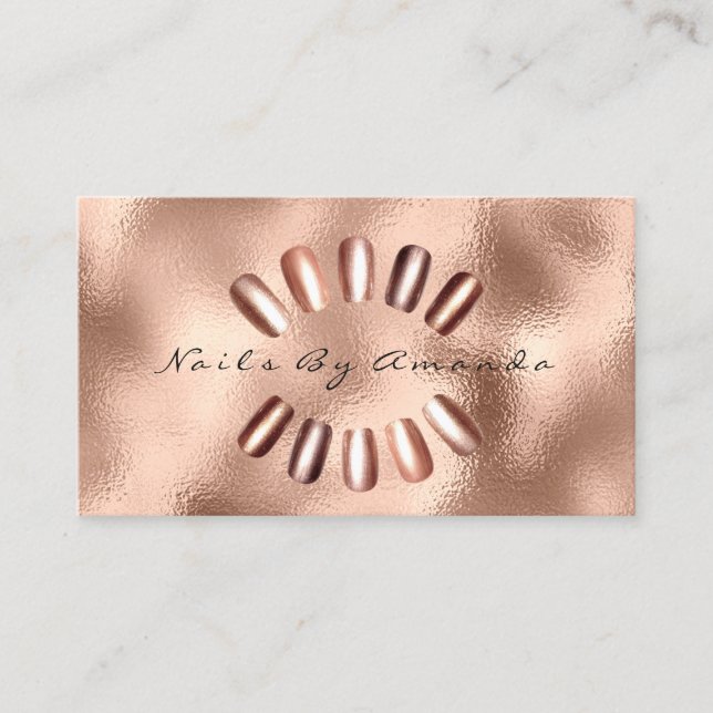Clous Carte de rendez-vous pour Rose de maquillage (Devant)