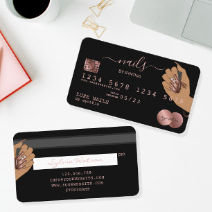 Clous Technicien Carte de crédit Styled Rose Gold
