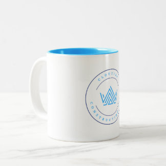 Cloutier Construction Custom-Logo-Tasse Zweifarbige Tasse