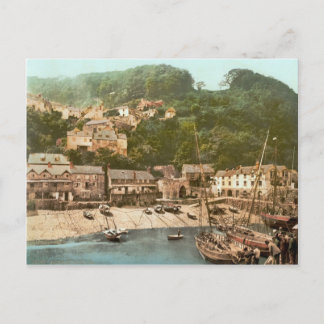 Clovelly Harbour, Torridge, Devon, c.1895 Postkarte